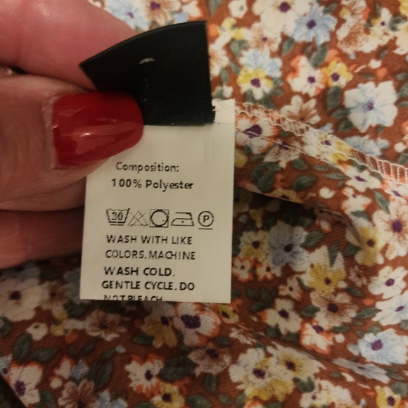 SHEIN Women's Ditsy Floral Print Ruffle Hem Dress NWT - Picture 14 of 15